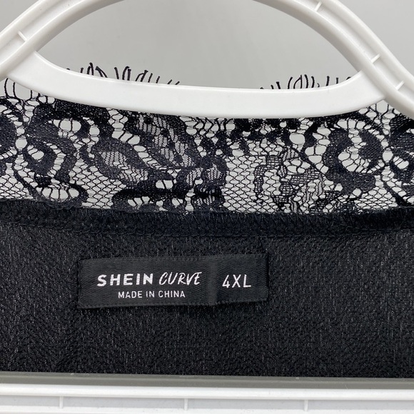 Shein Curve lace flutter sleeve date night girls night party - Picture 3 of 9